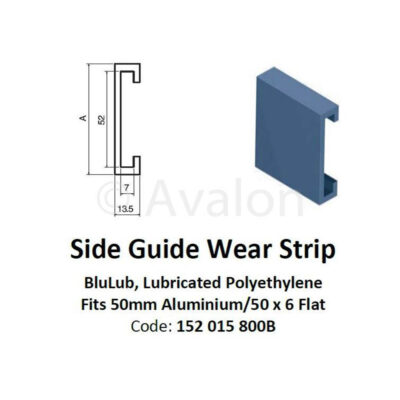 Lubricated Side Guide for 50mm x 6mm Flat   10ft Length